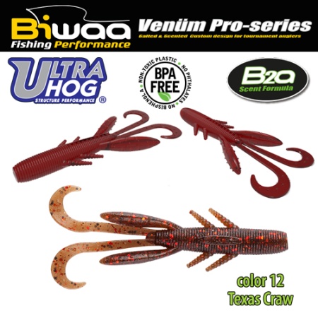 SHAD ULTRA HOG 4 10CM 12 TEXAS CRAW 8BUC/PLIC