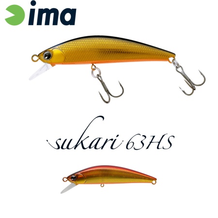 VOBLER IMA SUKARI 63HS 63MM 8GR 001 AKAGANE