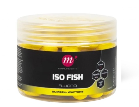 WAFTERS MAINLINE ISO FISH FLUORO DUMBELL YELLOW 12X15MM