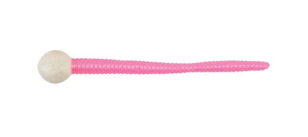 WORM BERKLEY POWERBAIT FLOATING MICE TAILS WHITE / BUBBLEGUM