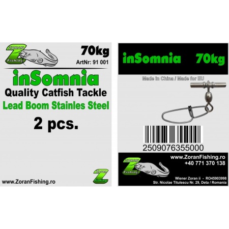 AGRAFA PE TIJA INOX INSOMNIA LEAD BOOM, 70 KG , 2 BUC/PLIC