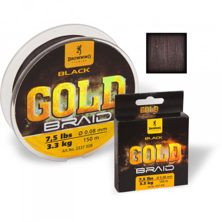 FIR BROWNING BLACK MAGIC GOLD BRAID 0.08MM 150M
