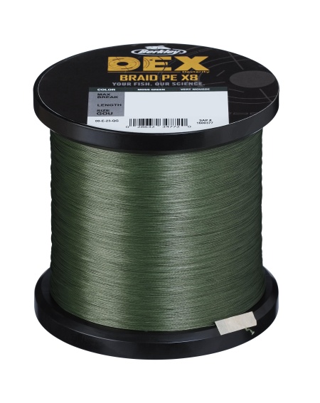 FIR TEXTIL BERKLEY DEX BRAID X8 PE GREEN 0.06MM 5.4KG 3000M