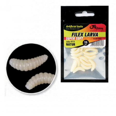 LARVE ARIFICIALE FILEX FF 11 NATUR 20MM 15BUC