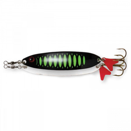 LINGURITA OSCILANTA 16GR 65MM DAM EFFZETT SLIM STANDARD SPOON FLUO GREEN BLACK UV