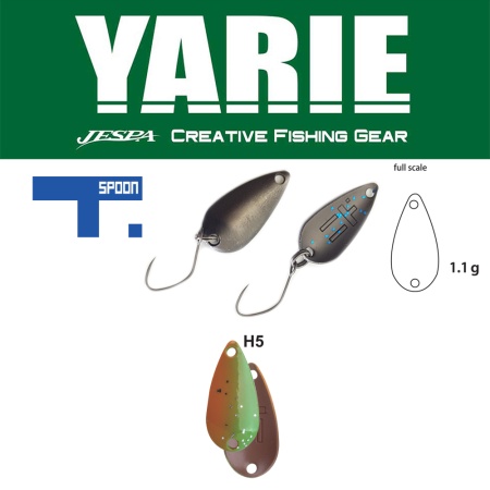 LINGURITA OSCILANTA YARIE JESPA 706 T-SPOON 1.1GR CULOARE H5 THIRTY EIGHT