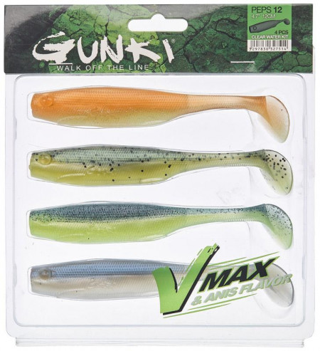 SHAD SENSAS GUNKI PEPS CLEAR WATER KIT II 9CM 4BUC/PL