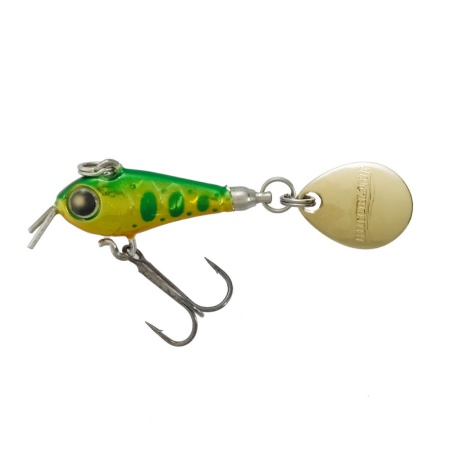 SPINNERTAIL TIEMCO RIOT BLADE S 25MM 9GR 103 HOLO GREEN GOLD YAMAME