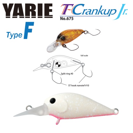 VOBLER YARIE JESPA 675 T-CRANKUP JR TYPE F 2.8MM 1.8GR CULOARE C9 YUKIMUSUME