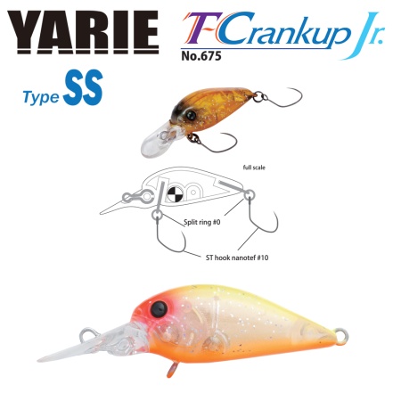 VOBLER YARIE JESPA 675 T-CRANKUP JR TYPE SS 2.8MM 2.1GR CULOARE C20 YM TROPICAL
