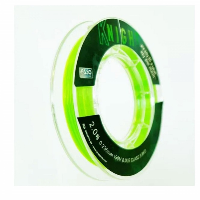 FIR MONOFILAMENT ASSO KNIGHT 1200M 0.330MM 6.8KG FLUO CHARTREUSE