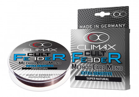 FIR MONOFILAMENT CLIMAX CULT FEEDER METHOD CARP MONO 300M 0.25MM DARK BROWN