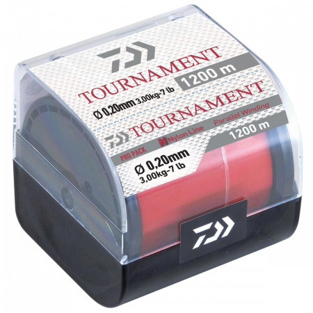 FIR MONOFILAMENT DAIWA TOURNAMENT RED 0.26MM/5,00KG/1200M