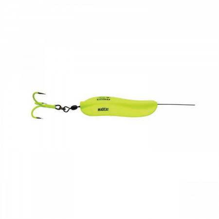 LINGURITA OSCILANTA MADCAT A-STATIC RATTLIN INLINE SPOONS 125GR FLUO YELLOW UV