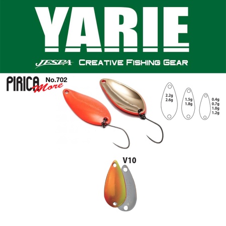 LINGURITA OSCILANTA YARIE JESPA 702 PIRICA MORE 1.0GR CULOARE V10 MIX ORANGE