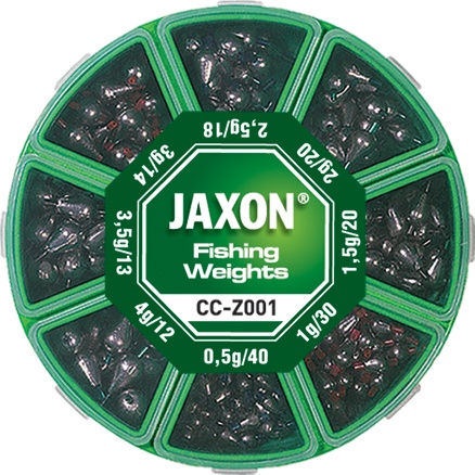 SET PLUMBI JAXON PICATURA NR 1 300GR 0.5/1/1.5/2/2.5/3/3.5/4GR