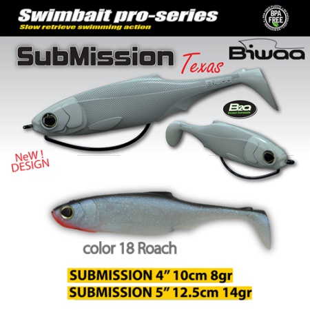 SHAD BIWAA SUBMISSION 5 13CM 18 ROACH 3BUC/PLIC