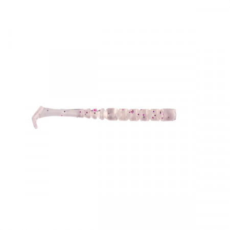 SHAD MUSTAD AJI PADDLE TAIL 5CM CLEAR PURPLE GLITTER 12BUC/PL