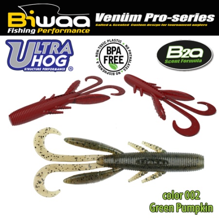 SHAD ULTRA HOG 4 10CM 02 GREEN PUMPKIN 8BUC/PLIC
