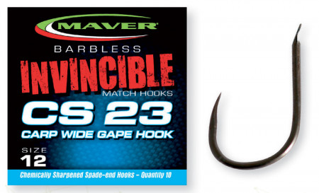 CARLIGE MAVER SERIA INVINCIBLE CS23 CARP WIDE GAPE NR 18 F/BARBETA