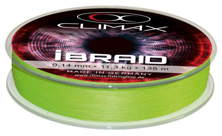 FIR TEXTIL CLIMAX IBRAID X8 CHARTREUSE 135M 0.08MM 6.0KG