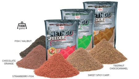 NADA CARP ZOOM METHOD FEEDER 1KG ORANGE-CHOCOLATE