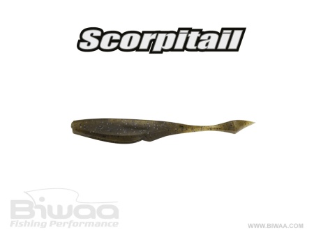 SHAD BIWAA SCORPITAIL 4 10CM 002 GREEN PUMPKIN 8BUC/PLIC
