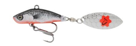 SPINNERTAIL SAVAGE GEAR 3D STICKLEBAIT TAILSPIN 8CM / 18G BLACK RED