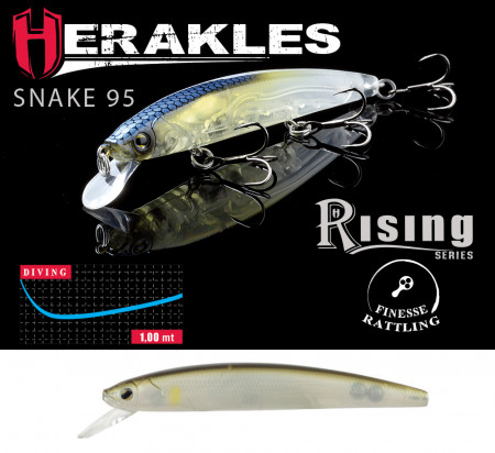 VOBLER HERAKLES SNAKE 95SP 9.5cm 9gr Ghost Ayu