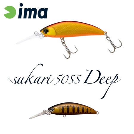 VOBLER IMA SUKARI 50SS DEEP 50MM 5GR 125 SMOKED GOLD BLACKBERRY