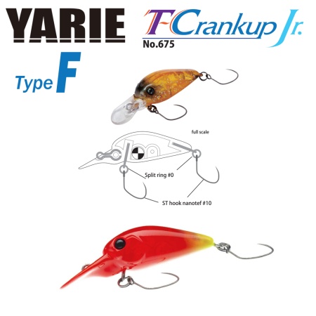 VOBLER YARIE JESPA 675 T-CRANKUP JR TYPE F 2.8MM 1.8GR CULOARE C23 ELIRINGO