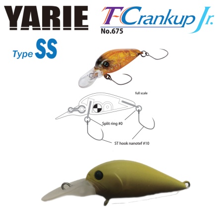 VOBLER YARIE JESPA 675 T-CRANKUP JR TYPE SS 2.8MM 2.1GR CULOARE C29 EDAMAME