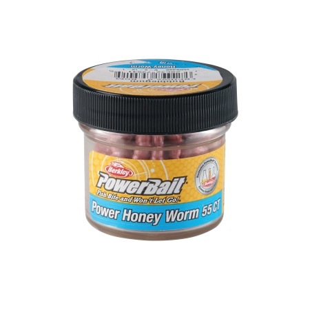 WORM BERKLEY POWERBAIT POWER HONEY WORM BUBBLEGUM