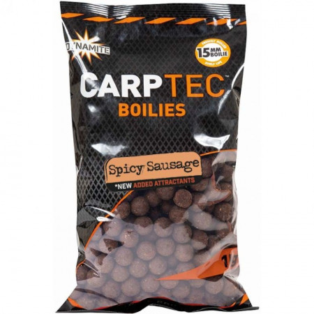 BOILIES DYNAMITE BAITS CARP TEC BOILIES SPICY SAUSAGE 15MM 2KG