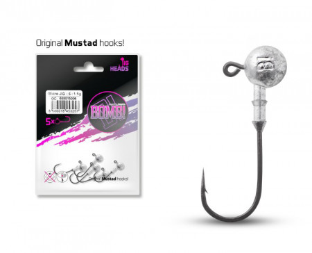 CAP JIG CU GULER DELPHIN BOMB! / 5 BUC 7.5G-4/0