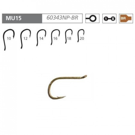 CARLIG MUSTAD FEEDER CU OCHET MU15 BR NR 14 60343NPBR.14 - 10BUC/PL