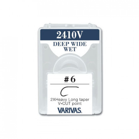 CARLIGE MUSCA VARIVAS FLY 2410V 2X FINE DEEP WIDE WET NR 6 MICRO BARB