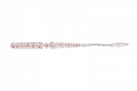 GRUB JACKALL PEKE RING 2.7INCH CLEAR RED FLAKE 8BUC/PL