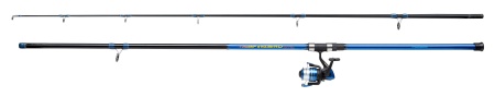 SET LANSETA SHAKESPEARE FIREBIRD BEACHCASTER 12FT/3.60M 112-225G 2SEC + MULINETA 6000 135/0.45