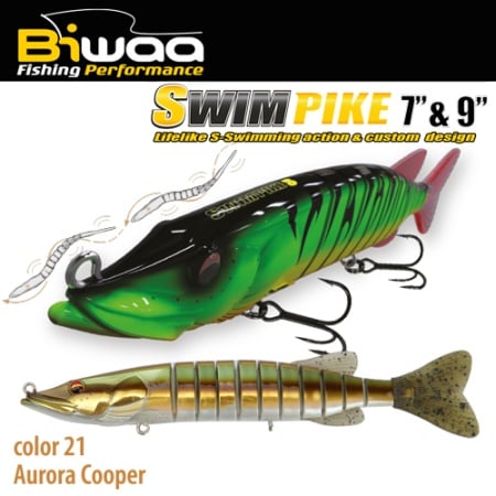 SWIMBAIT SWIMPIKE SS 9 24CM 62GR 21 AURORA COOPER