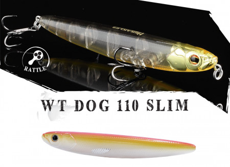 VOBLER HERAKLES WT-DOG 110 SLIM 11cm 13.5gr Pink Orange