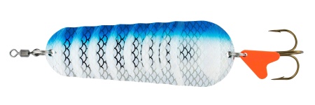 LINGURITA OSCILANTA ABU GARCIA ATOM 11CM / 55G SILVER / BLUE FLASH