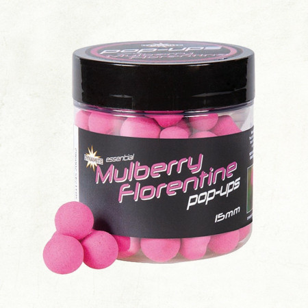 POP UP DYNAMITE BAITS MULBERRY FLORENTINE FLURO POP-UPS 15MM CUTIE