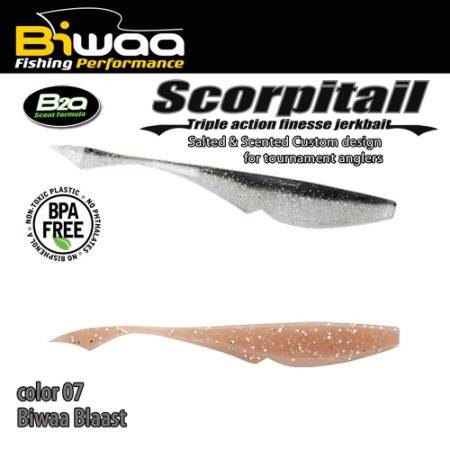 SHAD BIWAA SCORPITAIL 4 10CM 07 BIWAA BLAAST 8BUC/PLIC