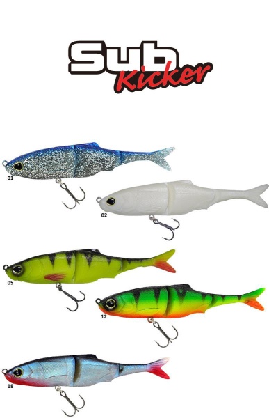 SWIMBAIT BIWAASUB KICKER 7 18CM 45GR 02 PEARL WHITE
