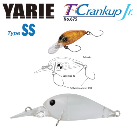 VOBLER YARIE JESPA 675 T-CRANKUP JR TYPE SS 2.8MM 2.1GR CULOARE C1 CLEAR