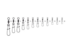 AGRAFA CU VARTEJ JAXON STRONG DUO LOCK, 10BUC/PLIC NR 2 100/SET