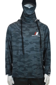 BLUZA MAJOR CRAFT UV SUN PROTECTION HOODIE 3L Dark Gray