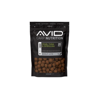 BOILIES AVID CARP CRAB TUNA & SPIRULINA 20MM 1KG