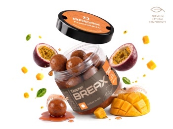 BOILIES IN DIP DELPHIN BREAX / PASSIONKRILL KRILL-MANGO / 24MM / 200ML
